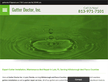 Tablet Screenshot of gutterdoctorinc.com